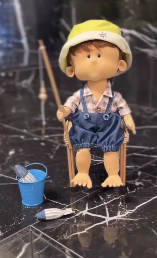Кукла интерьерная «Рыбачок» - фото1