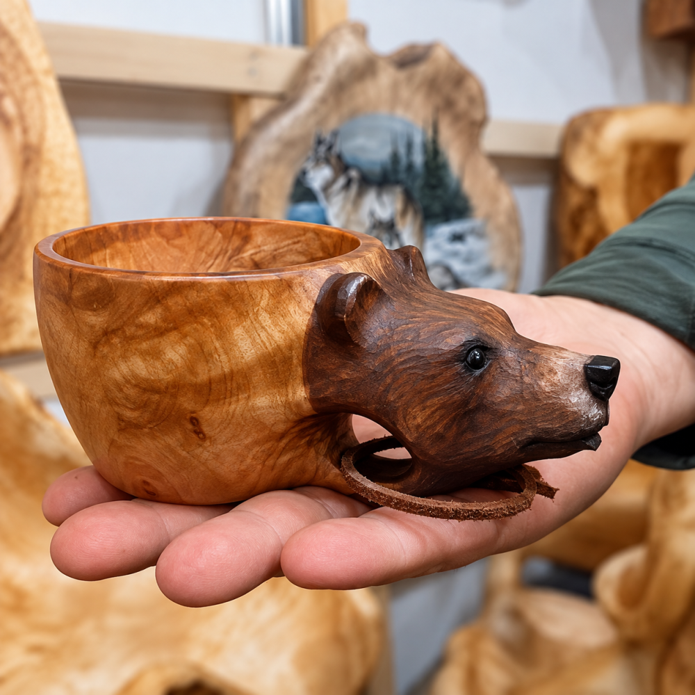 Кукса из капа Медведь - фото1